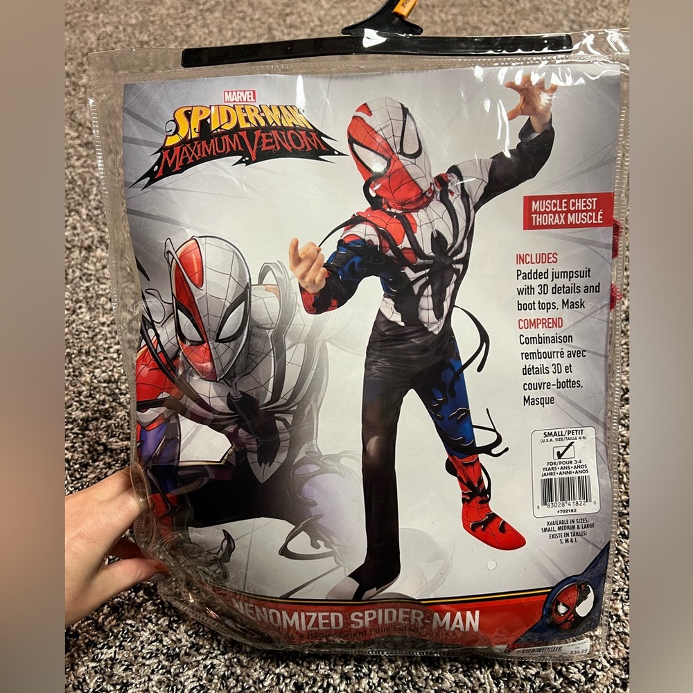 Venomized spider man costume